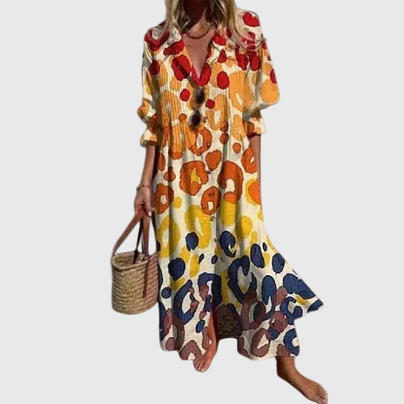 Renate | Κομψό Maxi φόρεμα σε Boho στυλ