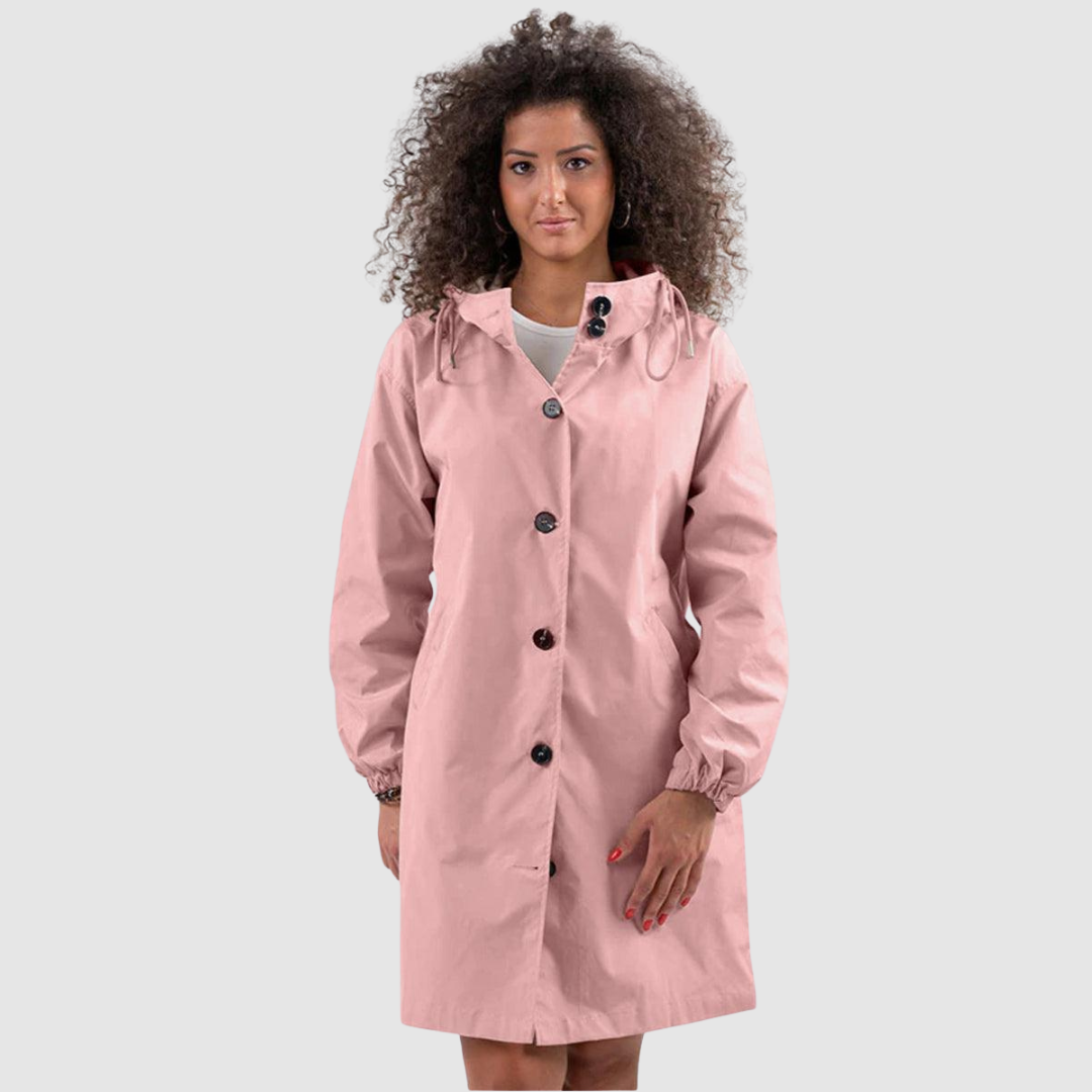 Ulrike | Αδιάβροχο Oversize Παλτό σε Κόκκινο