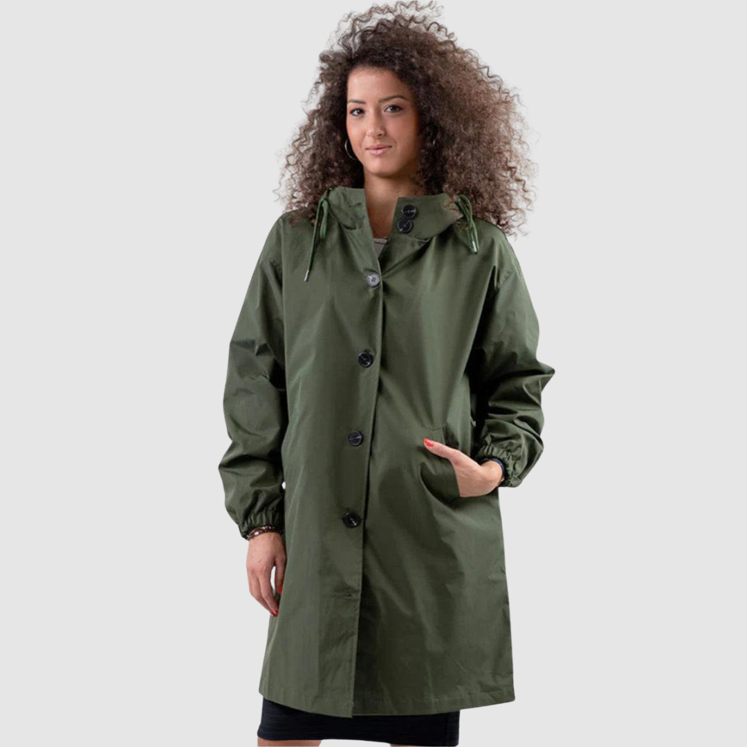 Ulrike | Αδιάβροχο Oversize Παλτό σε Κόκκινο
