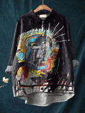 Luise | Άνετο T-Shirt με αφηρημένο vintage καλλιτεχνικό σχέδιο