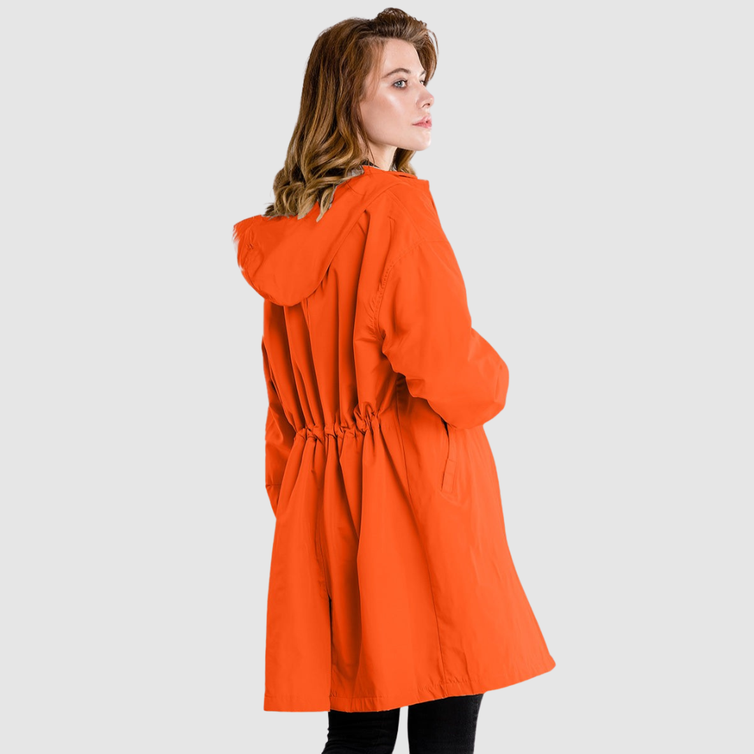 Magdalena | Oversize-παλτό με κουκούλα σε ανοιχτό μπλε