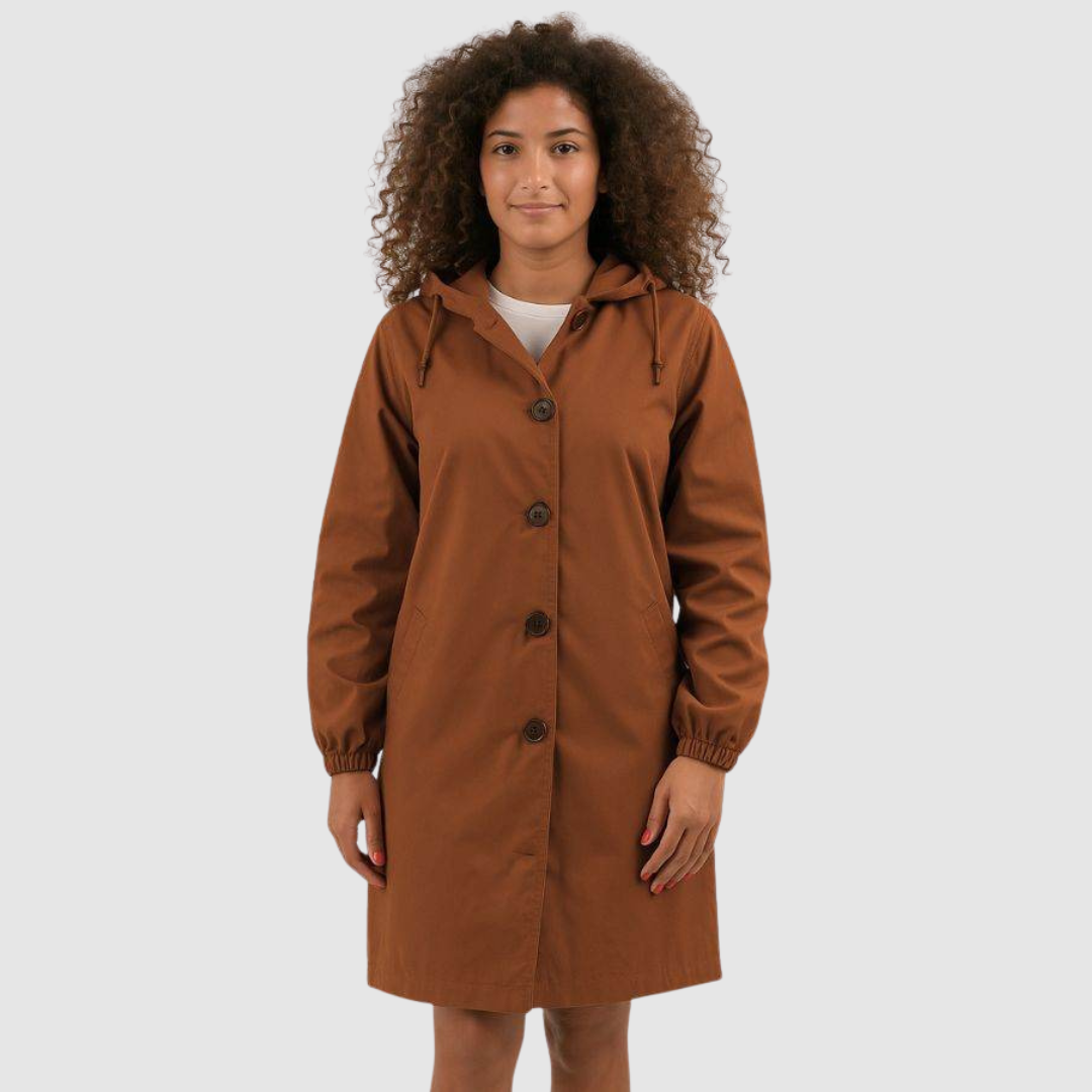 Ulrike | Αδιάβροχο Oversize Παλτό σε Κόκκινο