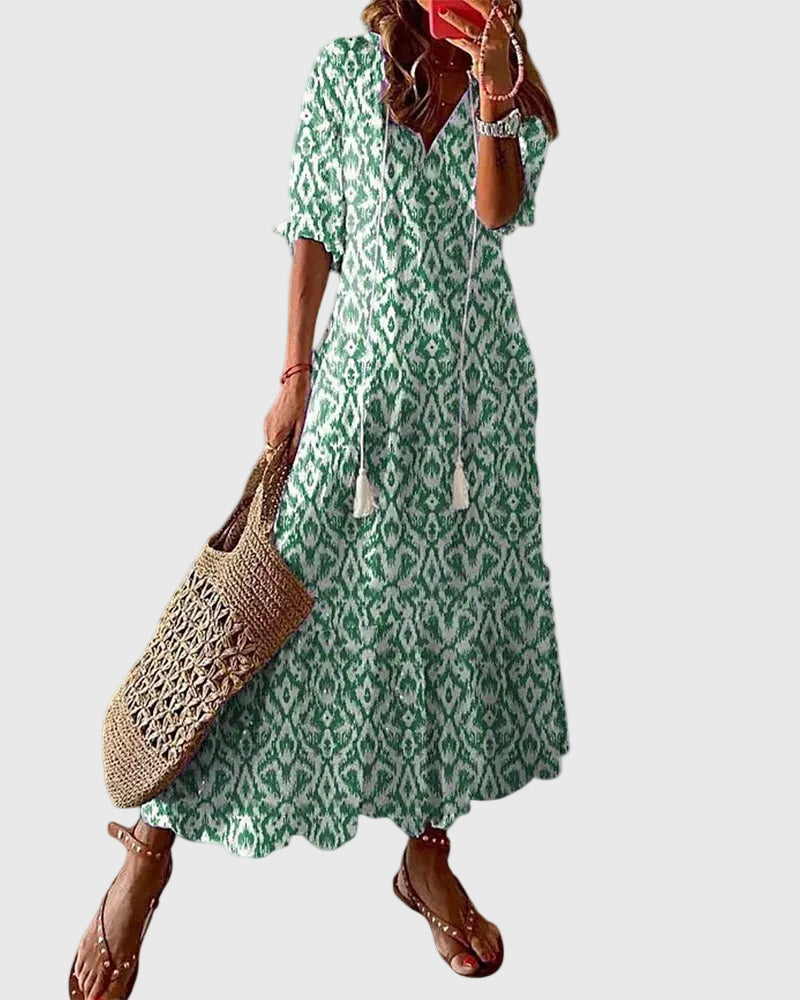 Marlene | Vintage Boho-Μαξιφόρεμα