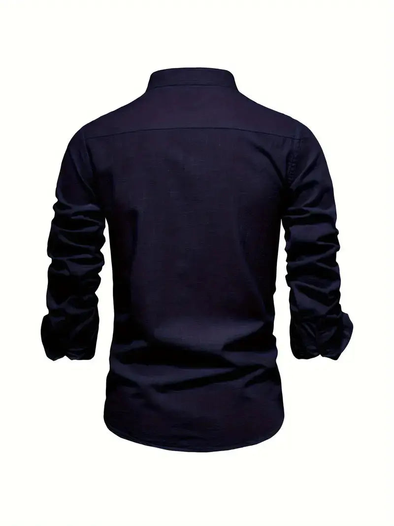Ανδρικό Slim Fit Πουκάμισο Με Κουμπιά Κομψό Καθημερινό