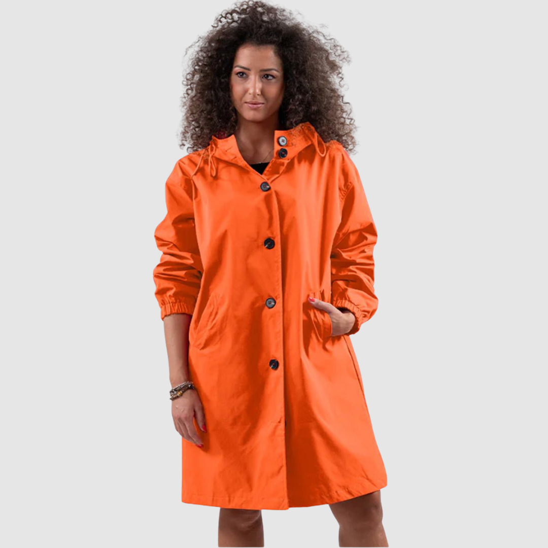 Ulrike | Αδιάβροχο Oversize Παλτό σε Κόκκινο
