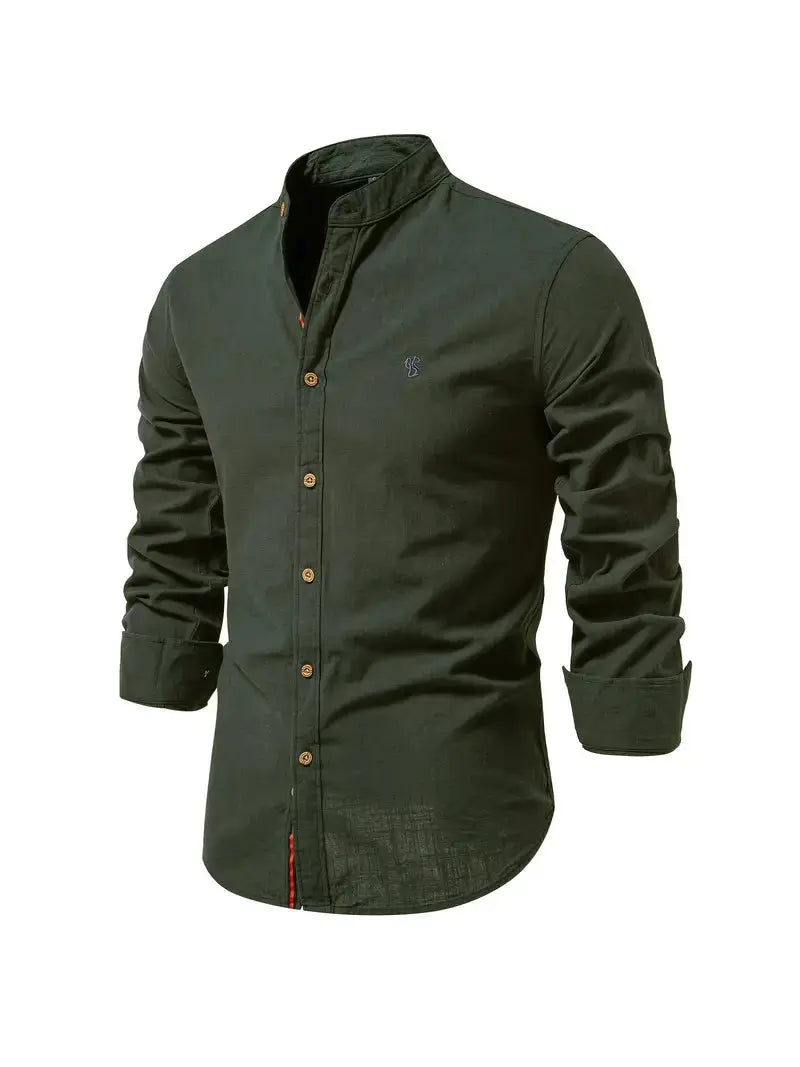 Ανδρικό Slim Fit Πουκάμισο Με Κουμπιά Κομψό Καθημερινό