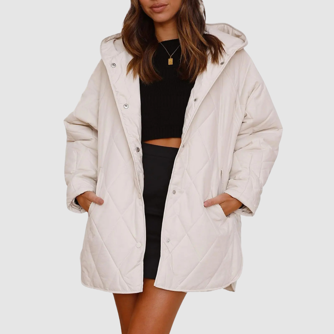 Christiane - Χειμερινό παλτό oversized με κουκούλα