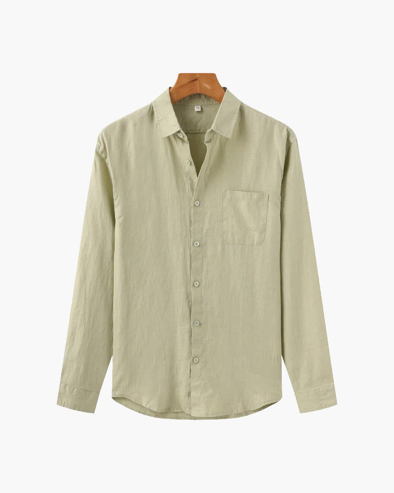 Kai | Ελαφριά Λινή Πουκαμίσα Μακρυμάνικη για Άνδρες το Καλοκαίρι