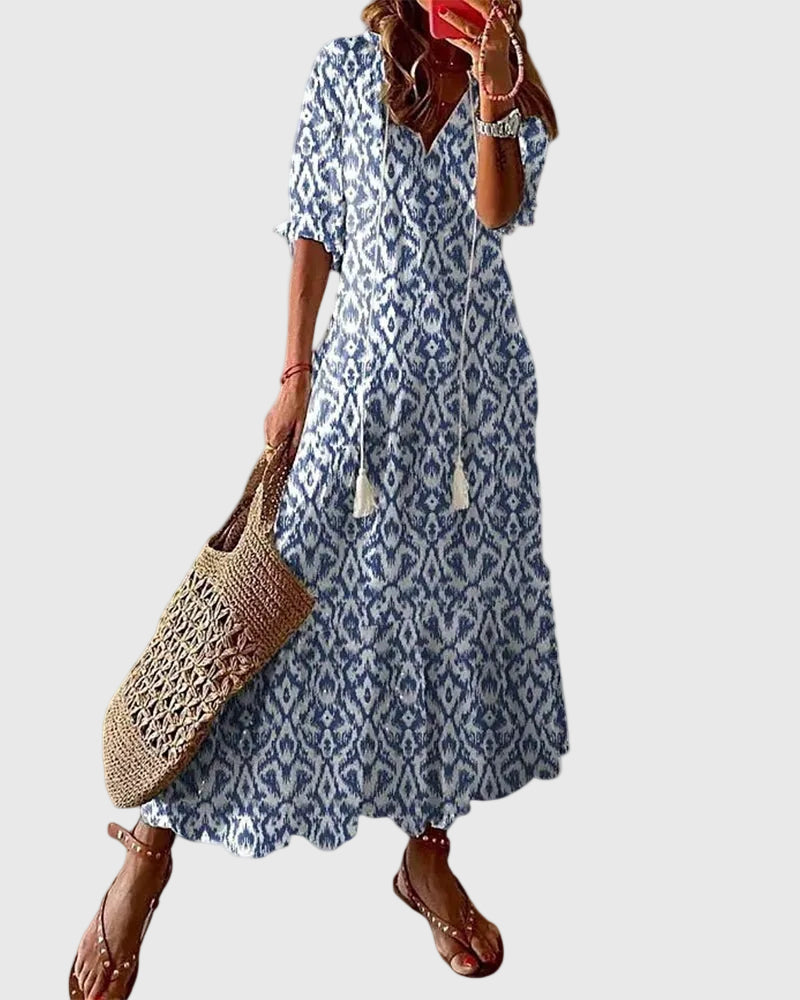 Marlene | Vintage Boho-Μαξιφόρεμα