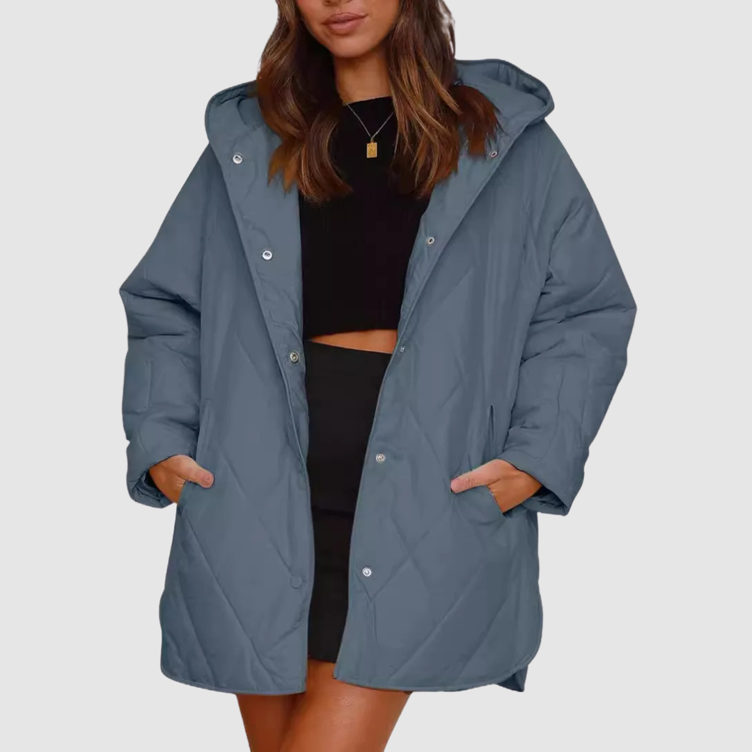 Christiane - Χειμερινό παλτό oversized με κουκούλα