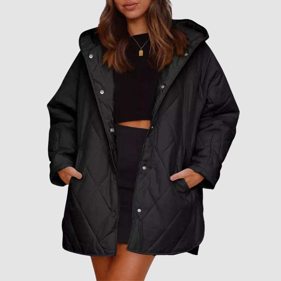 Christiane - Χειμερινό παλτό oversized με κουκούλα