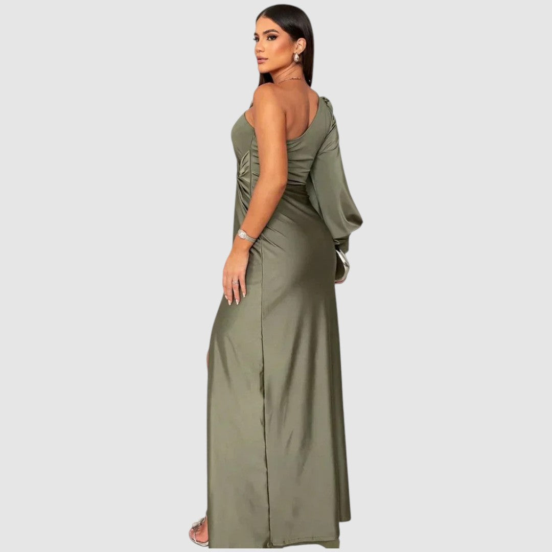 Ροσβίθα | Κομψό Maxikleid με έναν ώμο