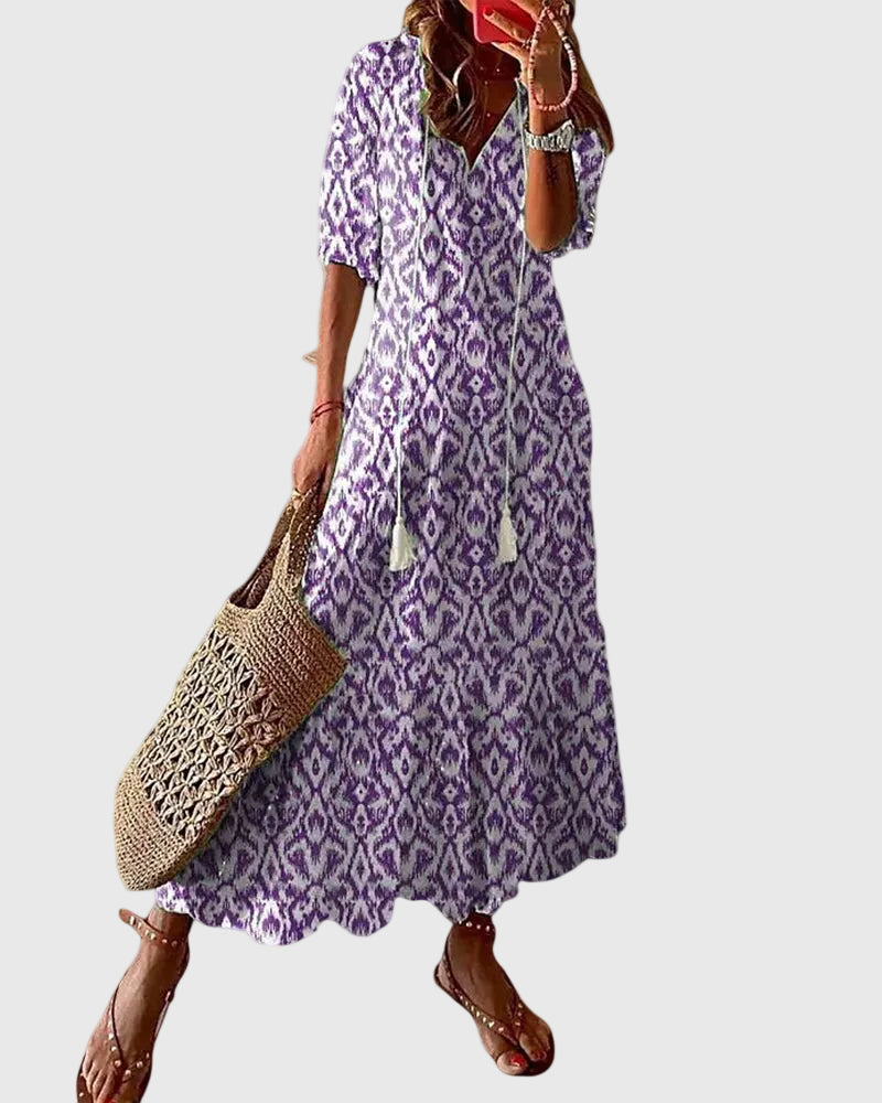 Marlene | Vintage Boho-Μαξιφόρεμα