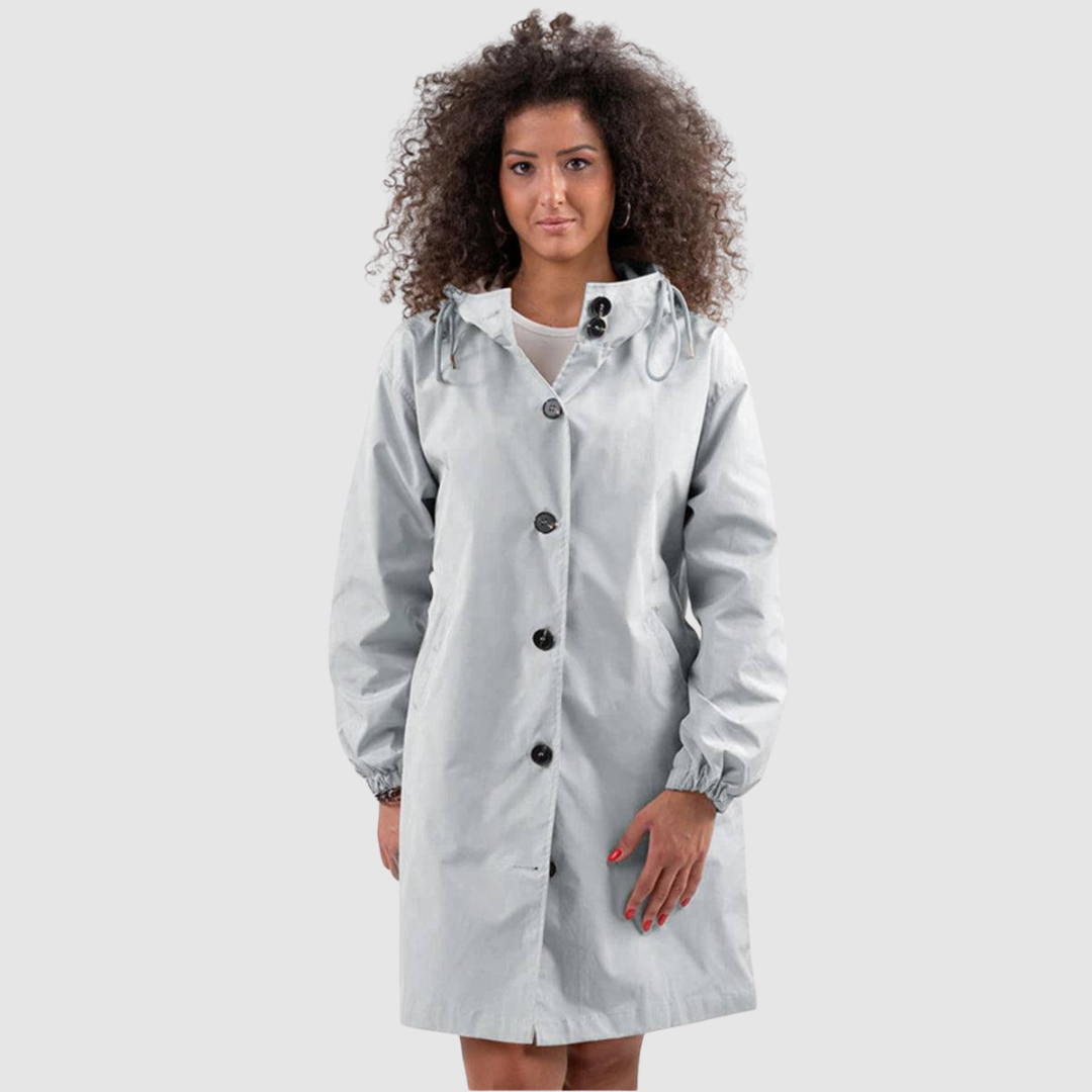 Ulrike | Αδιάβροχο Oversize Παλτό σε Κόκκινο