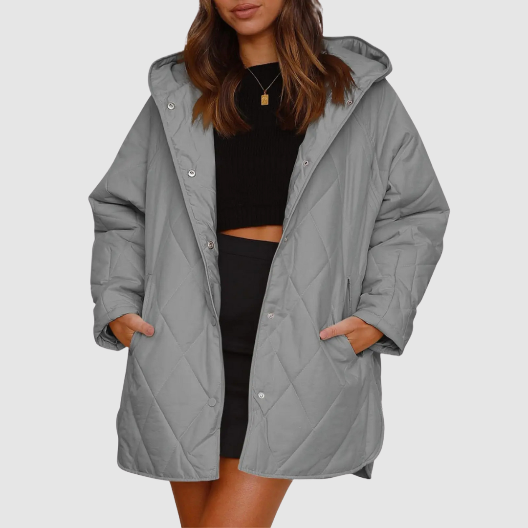 Christiane - Χειμερινό παλτό oversized με κουκούλα