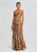 Jutta | Μακρύ φόρεμα με σχέδιο Paisley