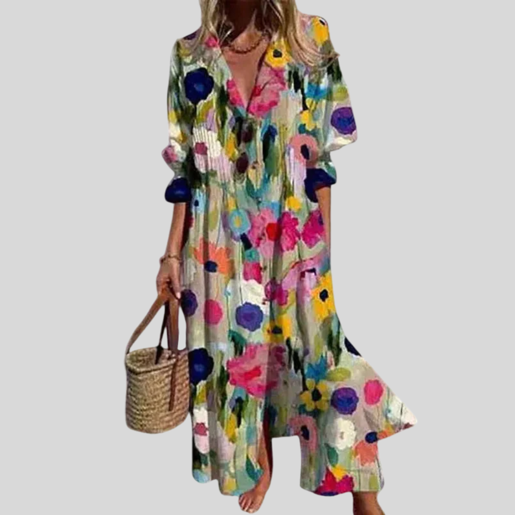 Renate | Κομψό Maxi φόρεμα σε Boho στυλ