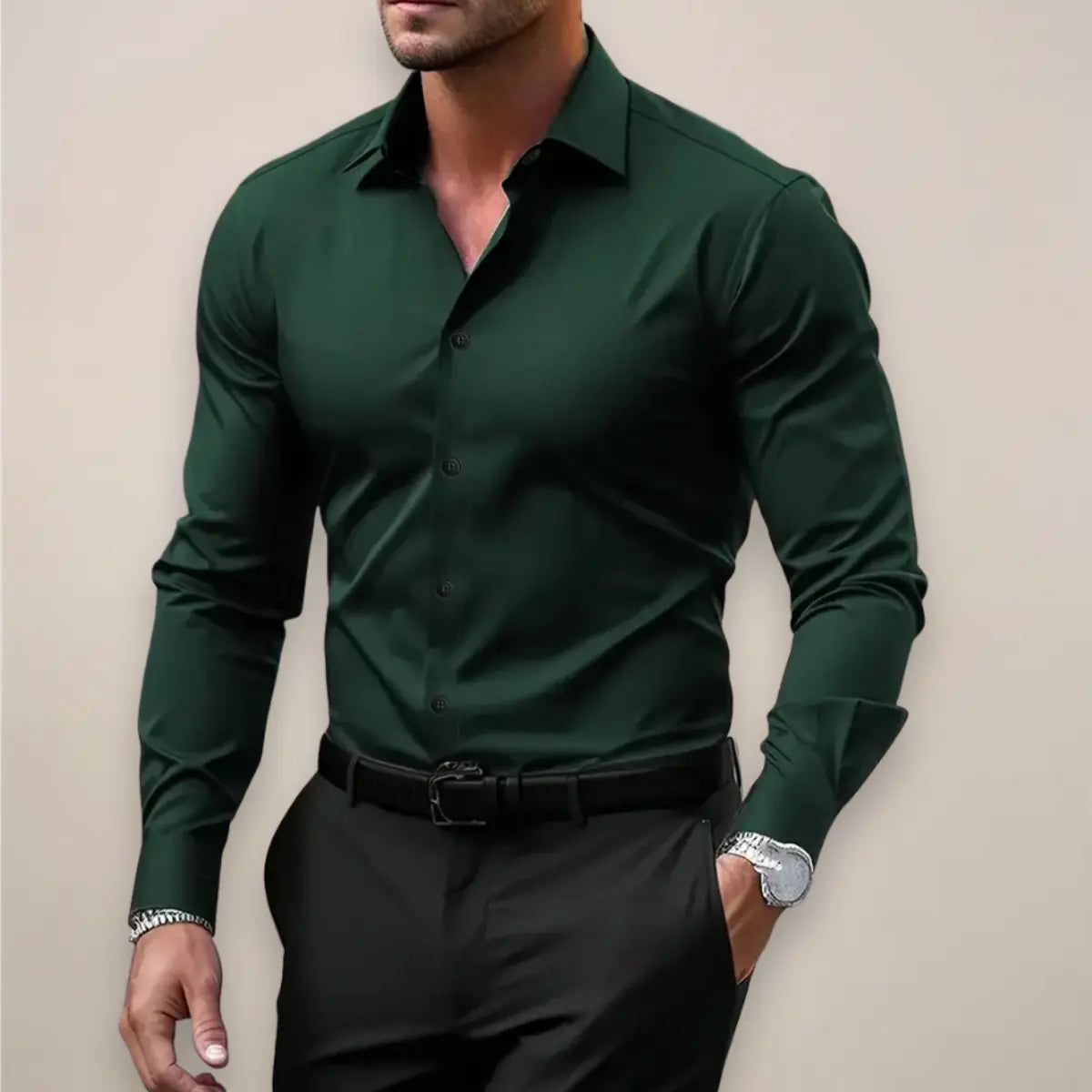 Κομψό Επαγγελματικό Slim Fit Ανδρικό Πουκάμισο