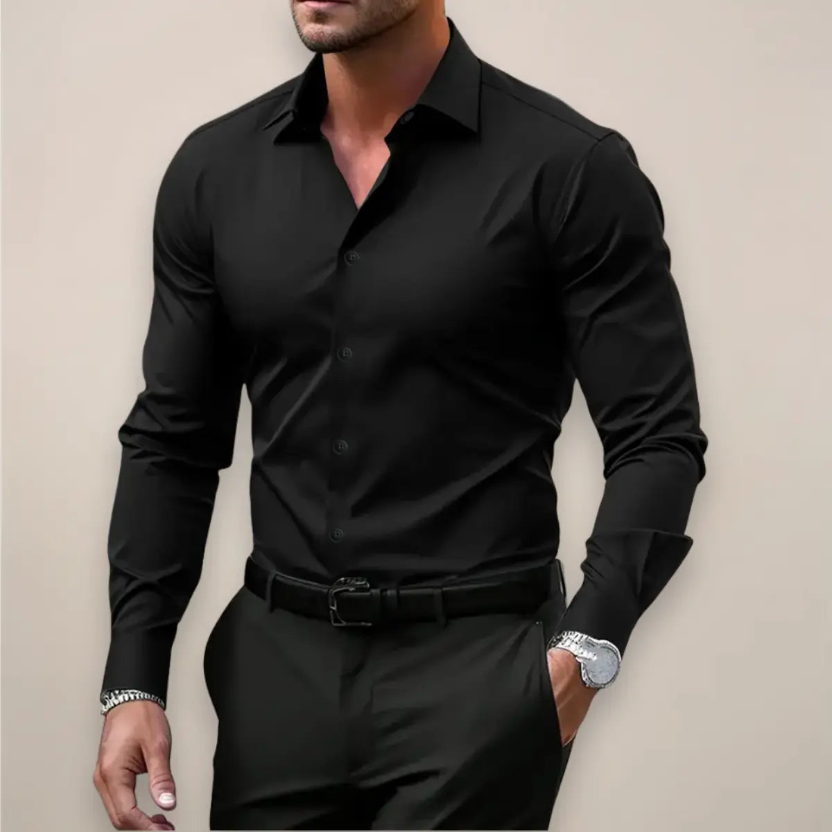 Κομψό Επαγγελματικό Slim Fit Ανδρικό Πουκάμισο