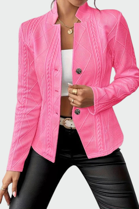 Ροσβίθα - Μπλέιζερ με γεωμετρικό ανάγλυφο σχέδιο