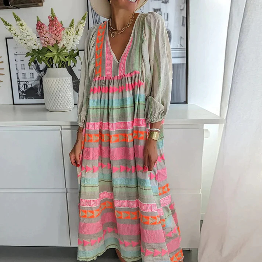 Μαριόν | Άνετο Boho-φόρεμα