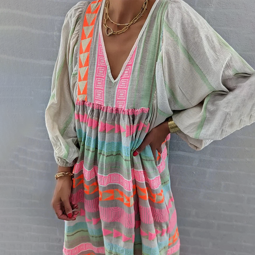 Μαριόν | Άνετο Boho-φόρεμα