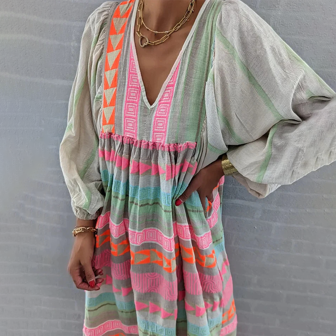 Μαριόν | Άνετο Boho-φόρεμα
