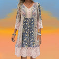 Christel | Ρομαντικό Boho-Midi Φόρεμα