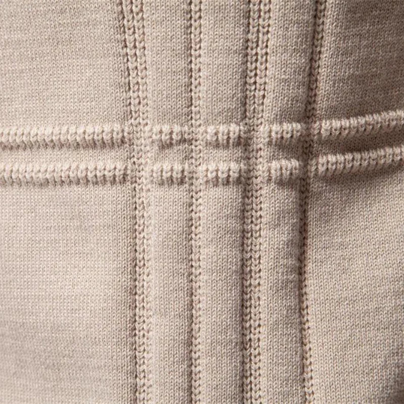 Πλεκτό Πουλόβερ για Άνδρες – Slim Fit Πουλόβερ από Αναπνεύσιμο Μείγμα Βαμβακιού
