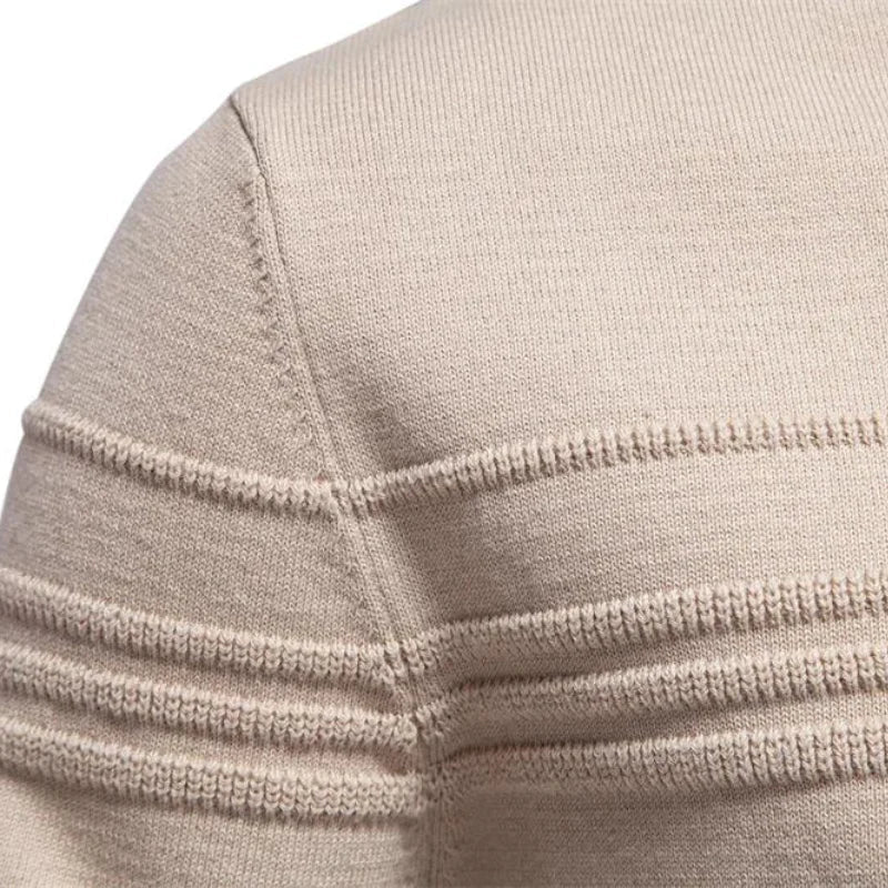 Πλεκτό Πουλόβερ για Άνδρες – Slim Fit Πουλόβερ από Αναπνεύσιμο Μείγμα Βαμβακιού