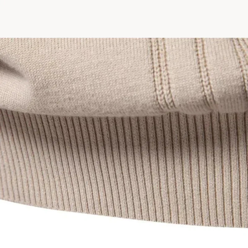 Πλεκτό Πουλόβερ για Άνδρες – Slim Fit Πουλόβερ από Αναπνεύσιμο Μείγμα Βαμβακιού