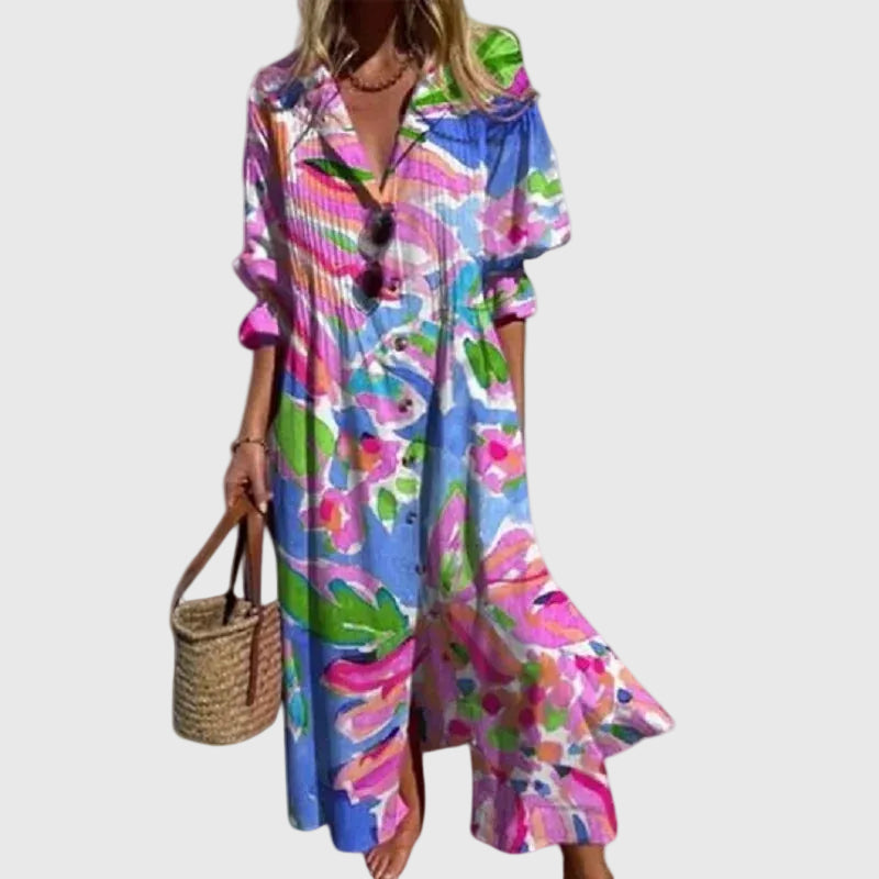 Renate | Κομψό Maxi φόρεμα σε Boho στυλ