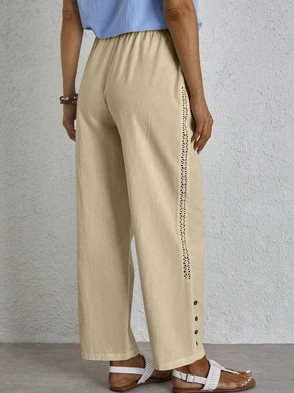 Ρόζα | Παντελόνι με κουμπότρυπες