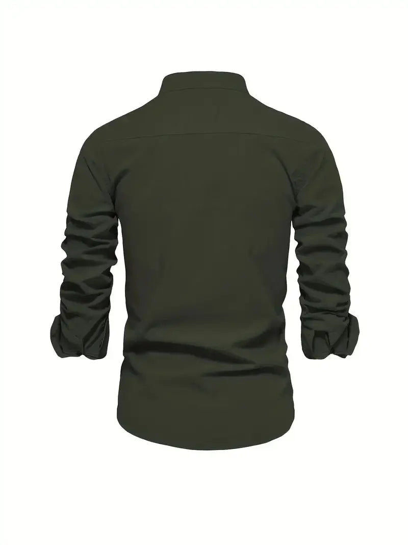 Ανδρικό Slim Fit Πουκάμισο Με Κουμπιά Κομψό Καθημερινό