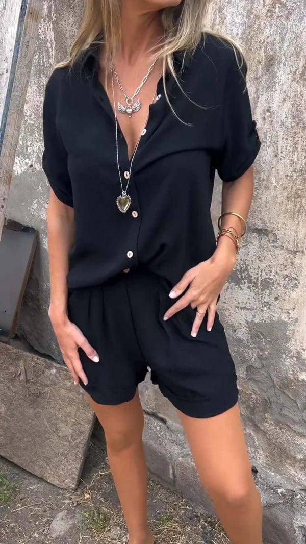 Katrin | Αέρινο Σετ με Κουμπιά