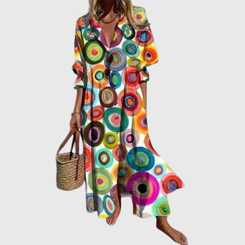 Renate | Κομψό Maxi φόρεμα σε Boho στυλ