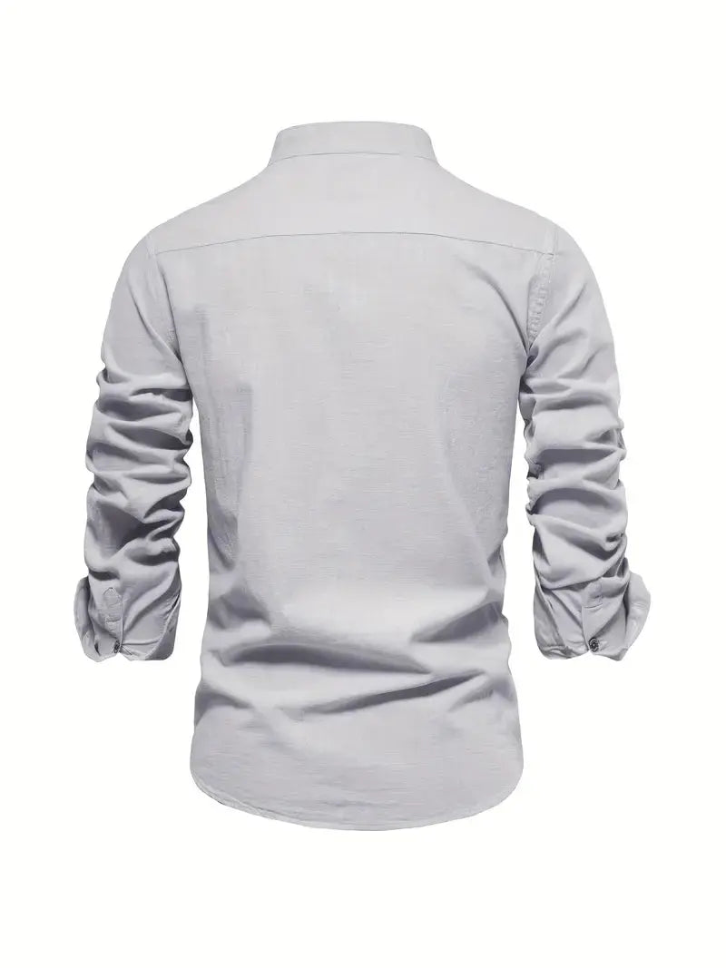 Ανδρικό Slim Fit Πουκάμισο Με Κουμπιά Κομψό Καθημερινό