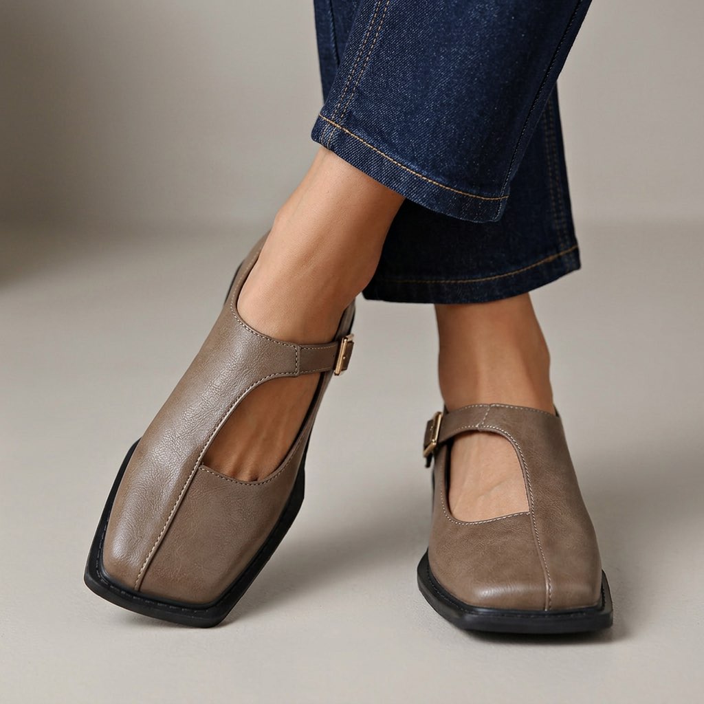 Rosalie | Διαχρονικά T-Strap Flats
