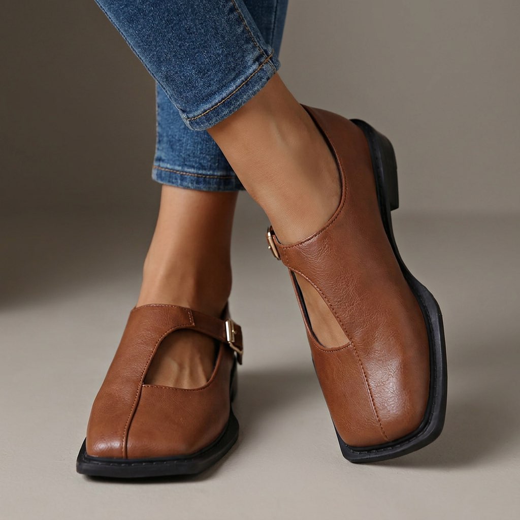 Rosalie | Διαχρονικά T-Strap Flats