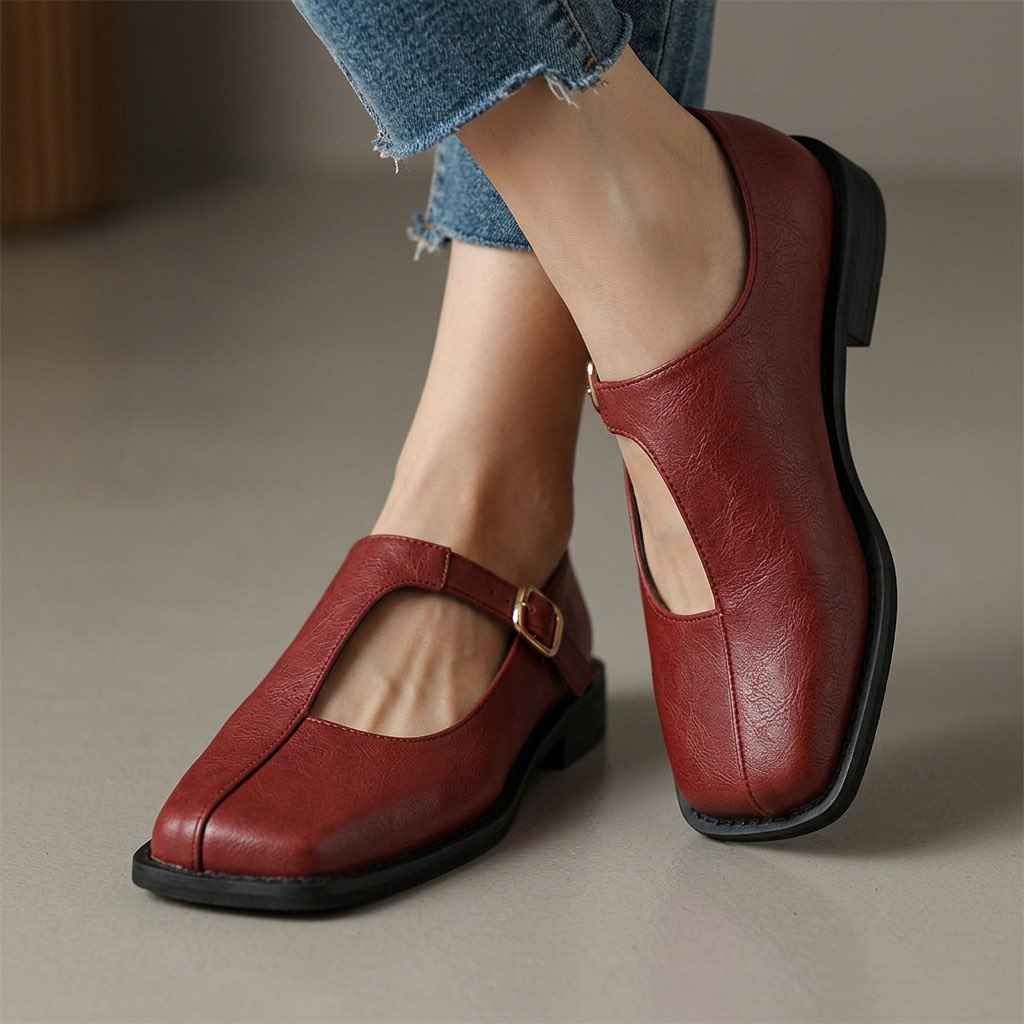 Rosalie | Διαχρονικά T-Strap Flats