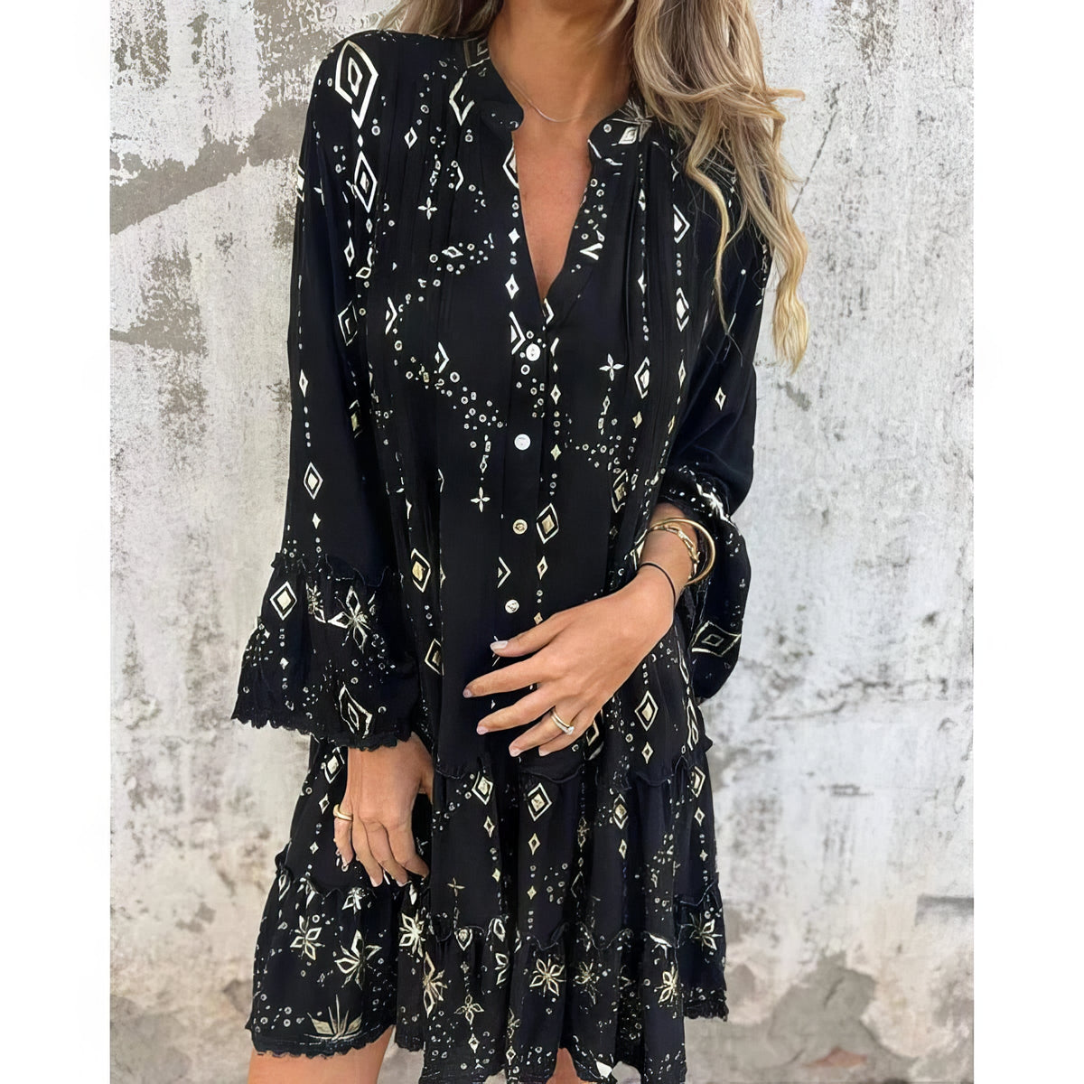 Μελανί | Αέρινο Boho Φόρεμα