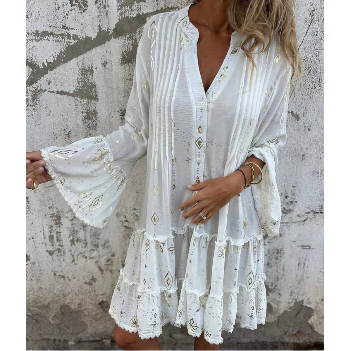 Μελανί | Αέρινο Boho Φόρεμα